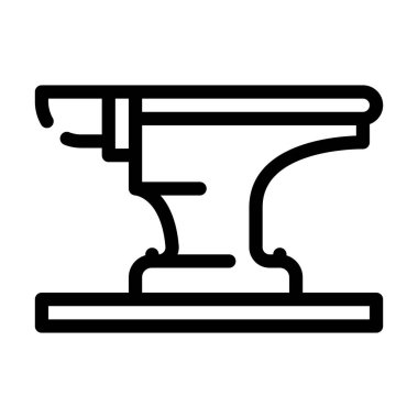 Metal çizgi ikonu çizimi için örs