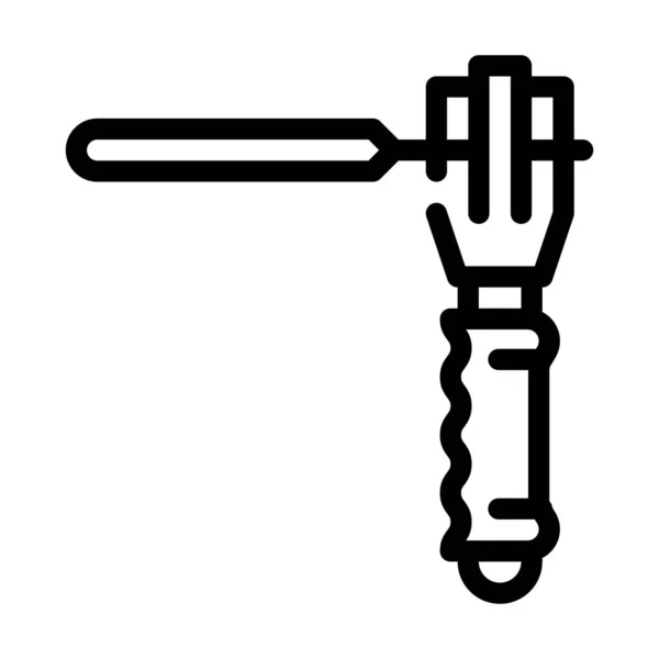 Halter für Elektroden Linie Icon Vektor Illustration — Stockvektor