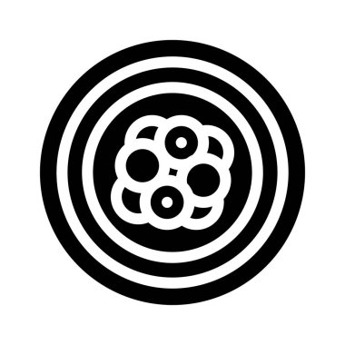 atom elektron sembolü vektör illüstrasyonu