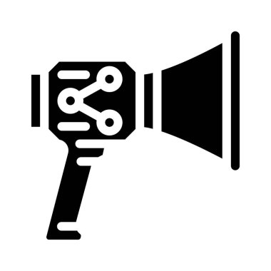 Bilgilerin ortam simgesi vektör illüstrasyonunda yayılması