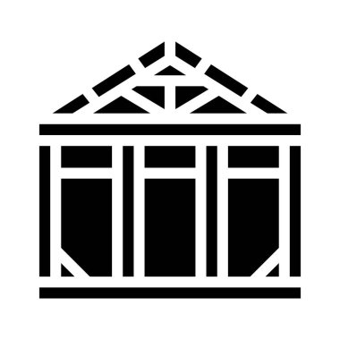 çelik yapı sembolü vektör illüstrasyonu