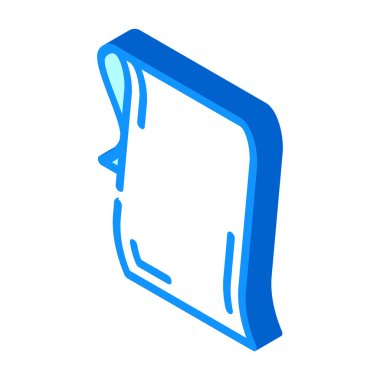 Dansçı izometrik ikon vektör çizimi için peçete