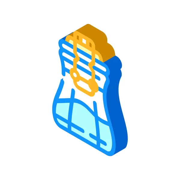 향신료 항아리 isometric icon vector illustration — 스톡 벡터