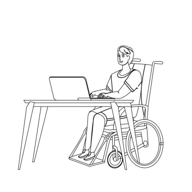 İşyeri Uzaktan İşletim Vektöründe Çalışmayan İşçi