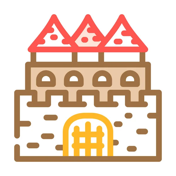 Векторная иллюстрация иконки замка — стоковый вектор