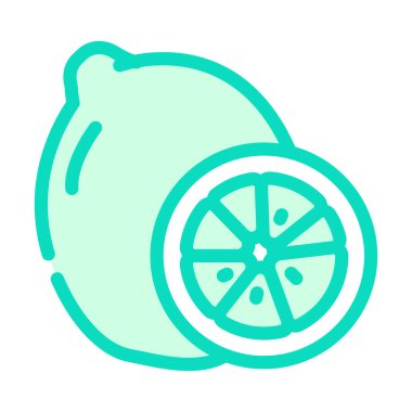 kireç rengi ikon vektör illüstrasyonu