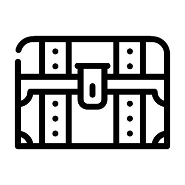 Göğüs peri masalı çizgisi ikonu vektör illüstrasyonu