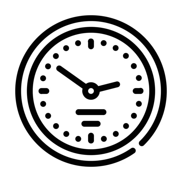 Ikona řádku nástěnných hodin — Stockový vektor