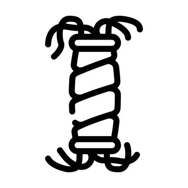 komik oyuncak çizgisi ikon vektör illüstrasyonunu oynuyorum