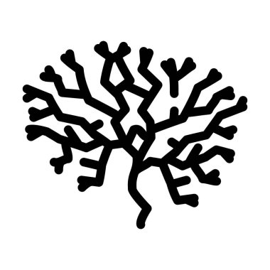 İrlanda yosunu çizgisi ikon vektör illüstrasyonu