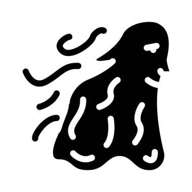 hayalet fantezi karakter sembolü vektör illüstrasyonu