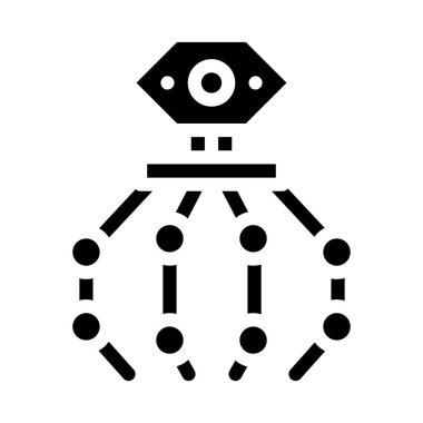 nanorobot ekipmanları simge vektör çizimi