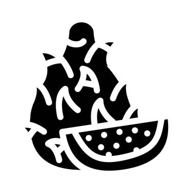 ejderha meyve sembolü vektör illüstrasyonu