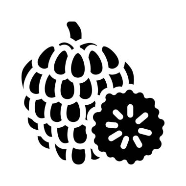 Muhallebi elması sembol vektör çizimi