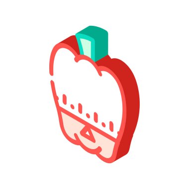 Mutfak zamanlayıcısı izometrik ikon vektör çizimi