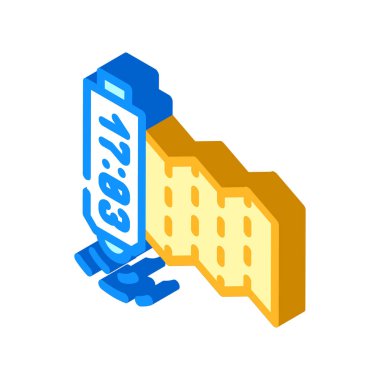 gps izometrik ikon vektör çizimi izle