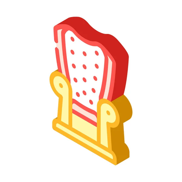 부귀영화 isometric icon vector illustration — 스톡 벡터