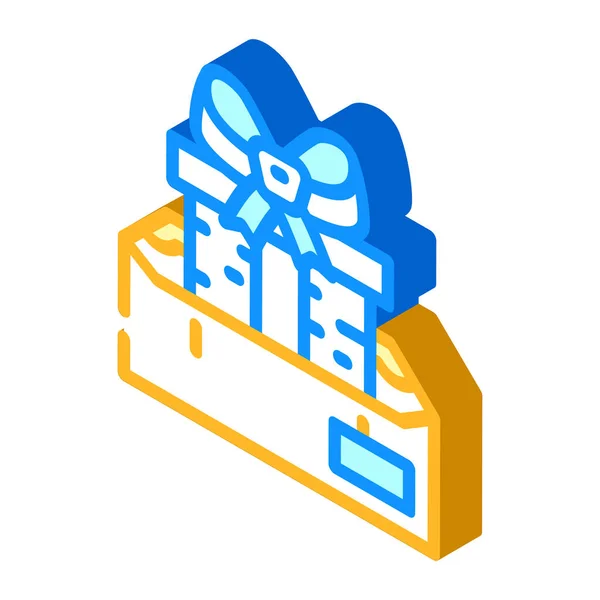 Entrega dom ícone isométrico vetor ilustração — Vetor de Stock