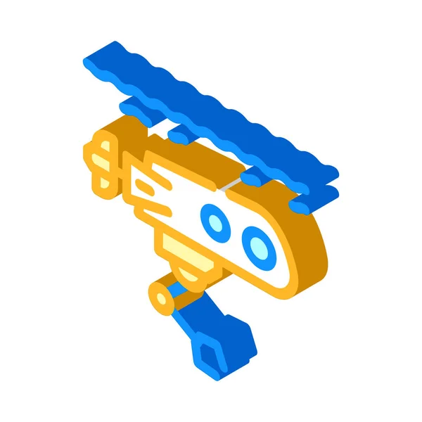Ilustracja podwodnego wektora izometrycznego robota — Wektor stockowy
