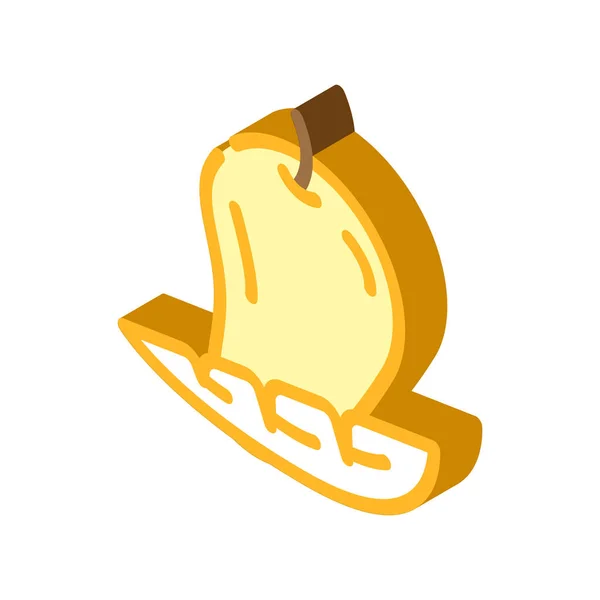 Mango Frucht isometrisches Symbol Vektor Illustration — Stockvektor