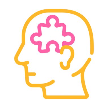 bulmaca çalışanı sorunu ve görev rengi vektör illüstrasyonu