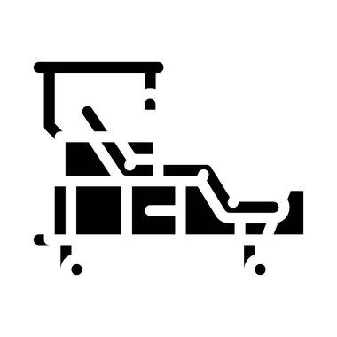 Tıbbi mobilya sembolü vektör illüstrasyonu