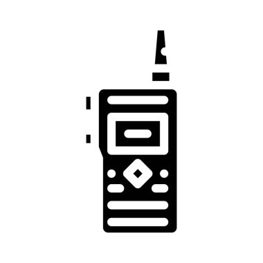 walkie-talkie elektronik aygıt sembol vektör çizimi