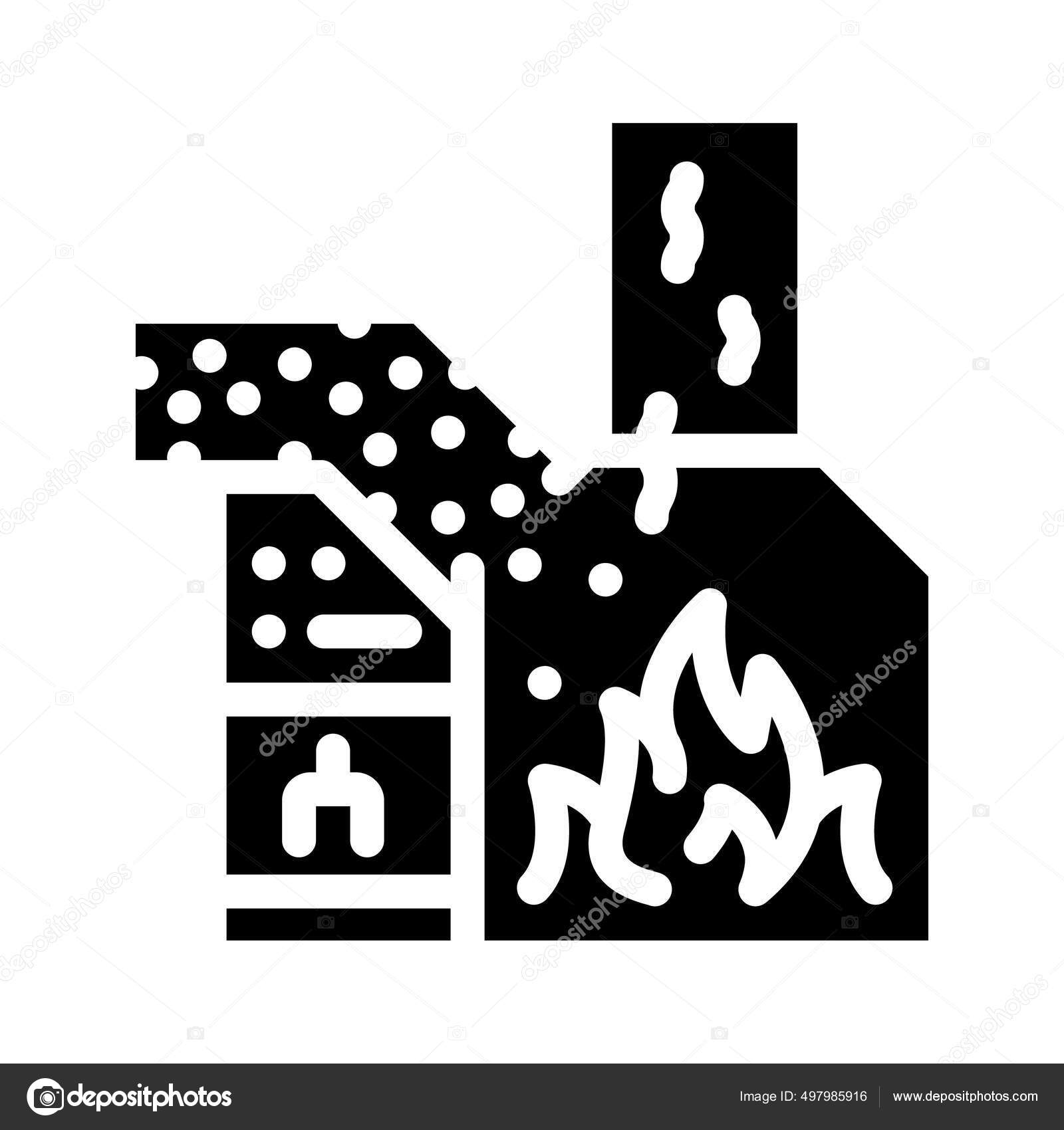 Verbrennung von Müll-Glyphen-Symbol-Vektor-Illustration Stock-Vektorbild  von ©2037519.gmail.com 497985916, image size:1600x1700