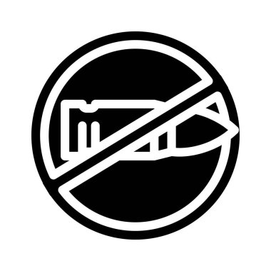 avlanma yasağı sembolü vektör illüstrasyonu