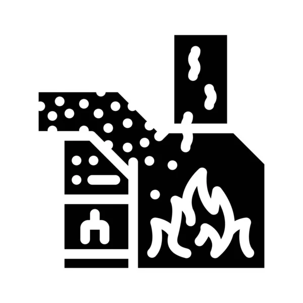 Иллюстрация вектора иконок сжигания отходов — стоковый вектор