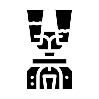 Kokteyl makinesi sembolü vektör illüstrasyonu