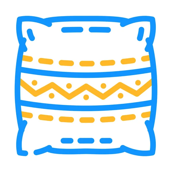 制作彩色图标矢量插图的枕头 — 图库矢量图片