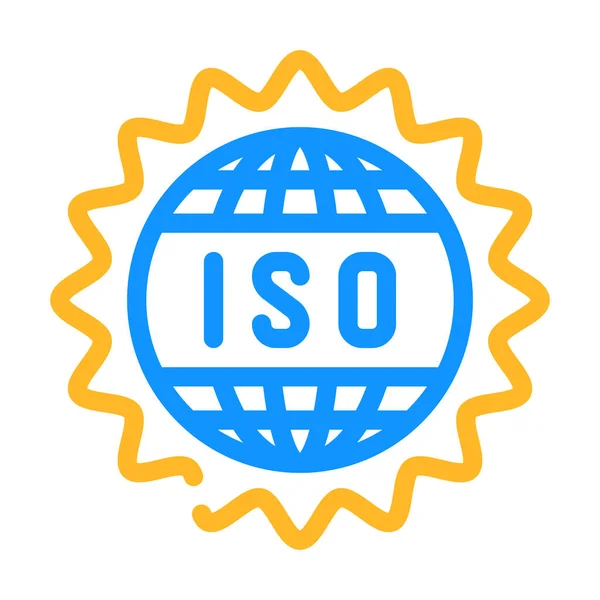 Iso standard color icon vector illustration — 스톡 벡터
