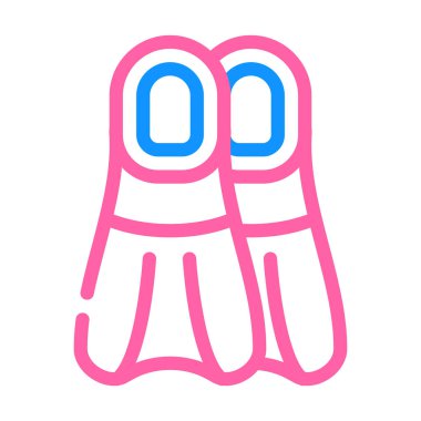 Yüzme rengi ikonu vektör illüstrasyonu için paletler