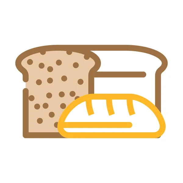 Bakery department color icon vector illustration — Stock Vector