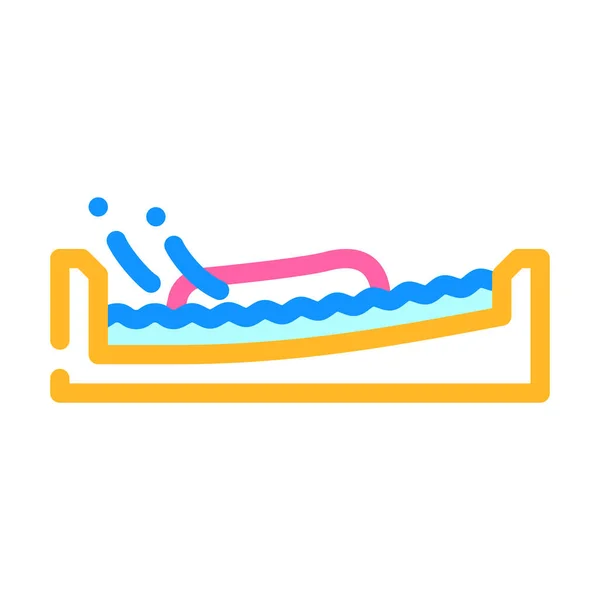flow board water sport color icon vector illustration