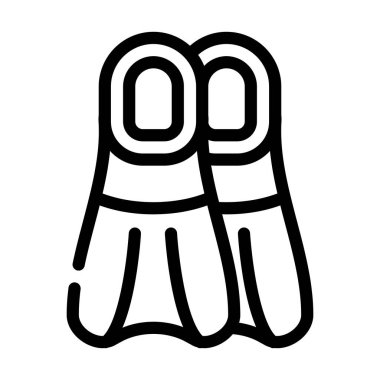 Yüzme çizgisi ikon vektör çizimi için paletler