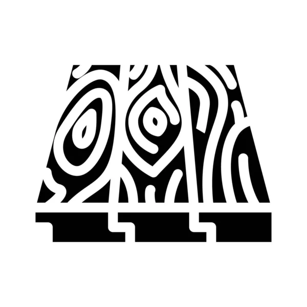 Gemusterter Bodenbelag Glyphensymbol-Vektor-Illustration — Stockvektor