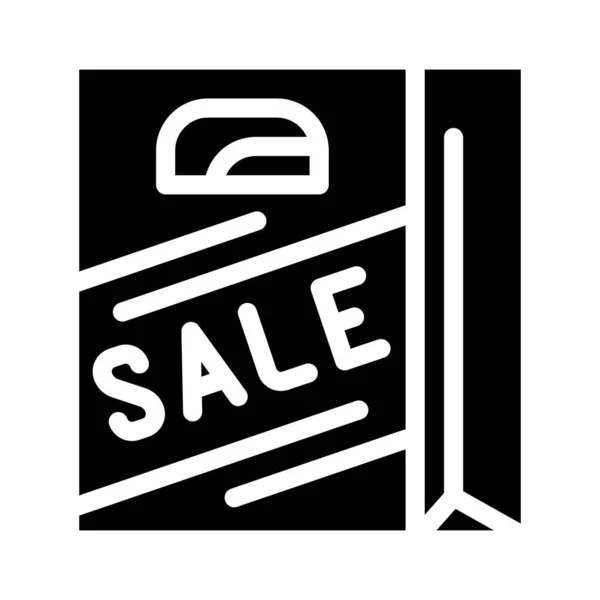 Bag sale glyph icon vector illustration — 스톡 벡터