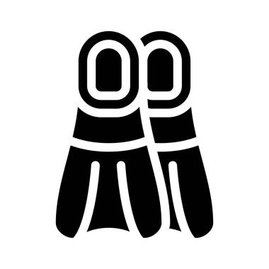 Yüzme sembolü vektör illüstrasyonu için paletler