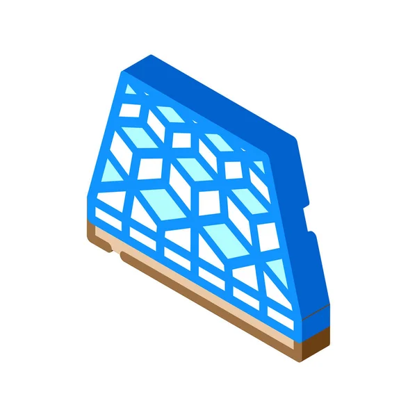 Mosaïque plancher isométrique icône vectoriel illustration — Image vectorielle