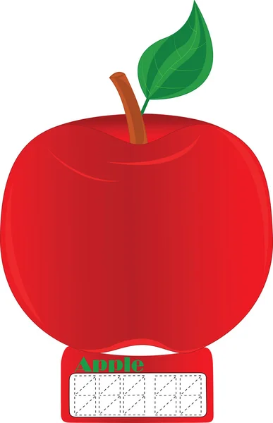 Precio de Apple — Vector de stock