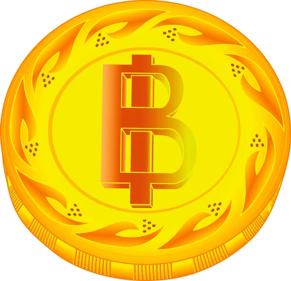 Baht coin — Stock Vector