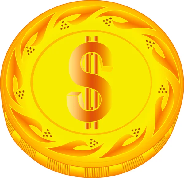 美元硬币 — 图库矢量图片