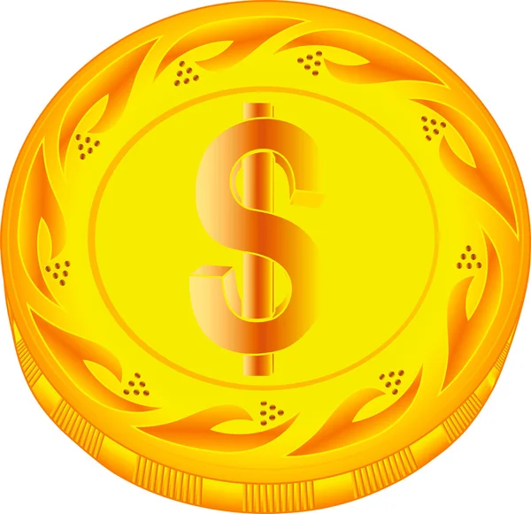 美元硬币 — 图库矢量图片