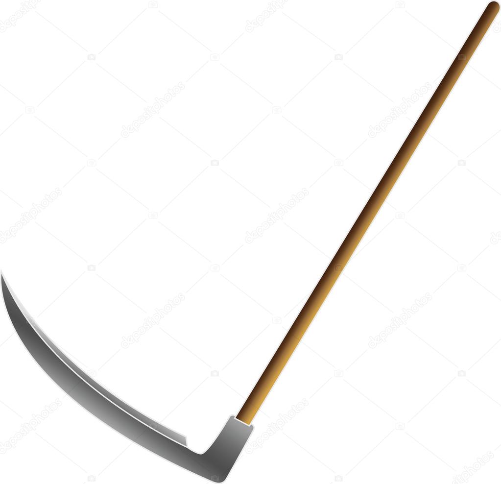 An Image Of A Dark Blade In Grass Background, Picture Of Scythe