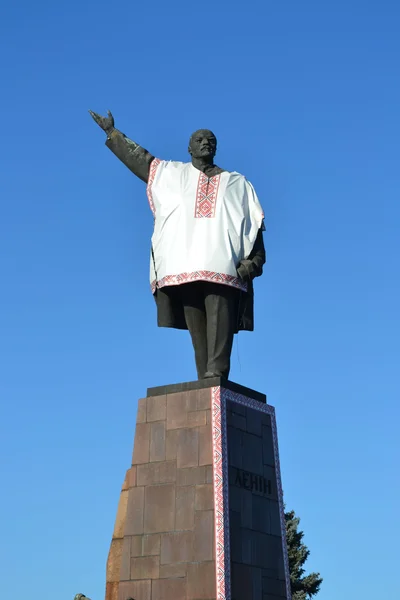 Monument till Vladimir Lenin i broderi — Stockfoto