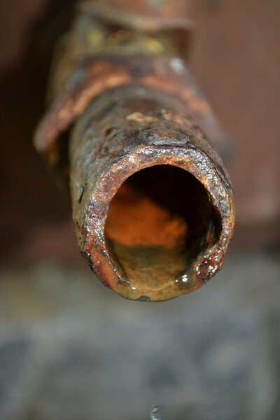 rusty tap