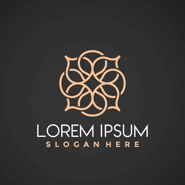 Mandala modern logo tasarım vektör çizimi, özel logo tasarımları
