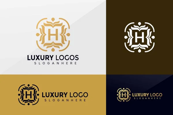 Anfangsbuchstabe Luxus Logo Vektor Minimaliset Elegante Boutiquoe Logo Design Modernes — Stockvektor